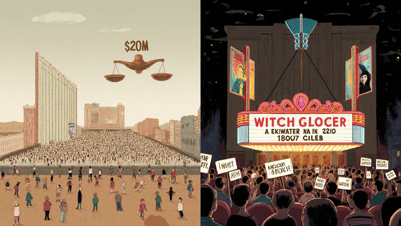 Büyük bir blokbuster sineması ile küçük bir bağımsız sinema yan yana, izleyici yoğunluğu karşılaştırılıyor.