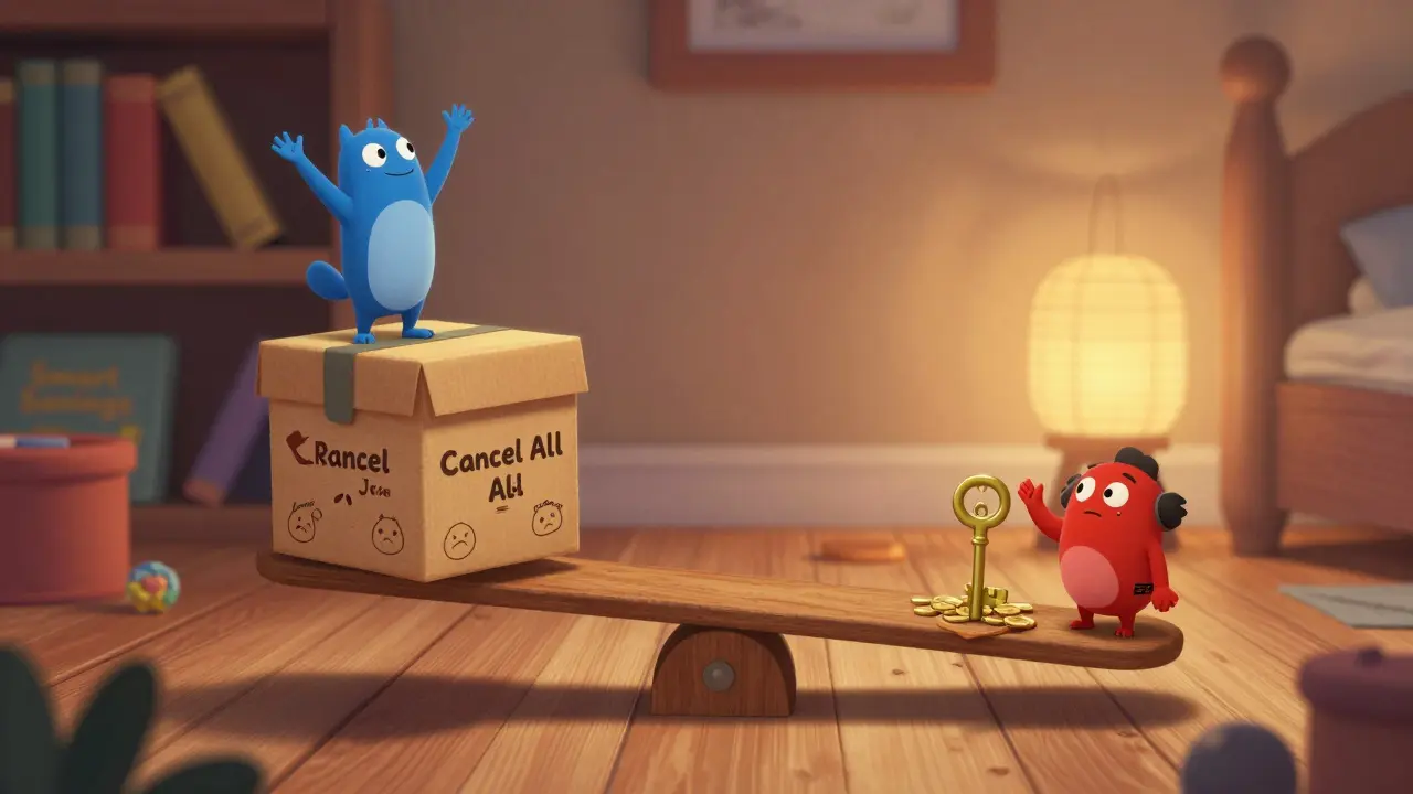 Bir terazide, tümünü iptal etmek yerine sadece birini kaldırmak daha kazançlı görünüyor.